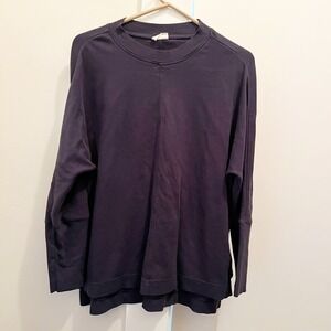Pact Navy Blue Sweatshirt XS S Organic Cotton Casual Lounge Minimalist